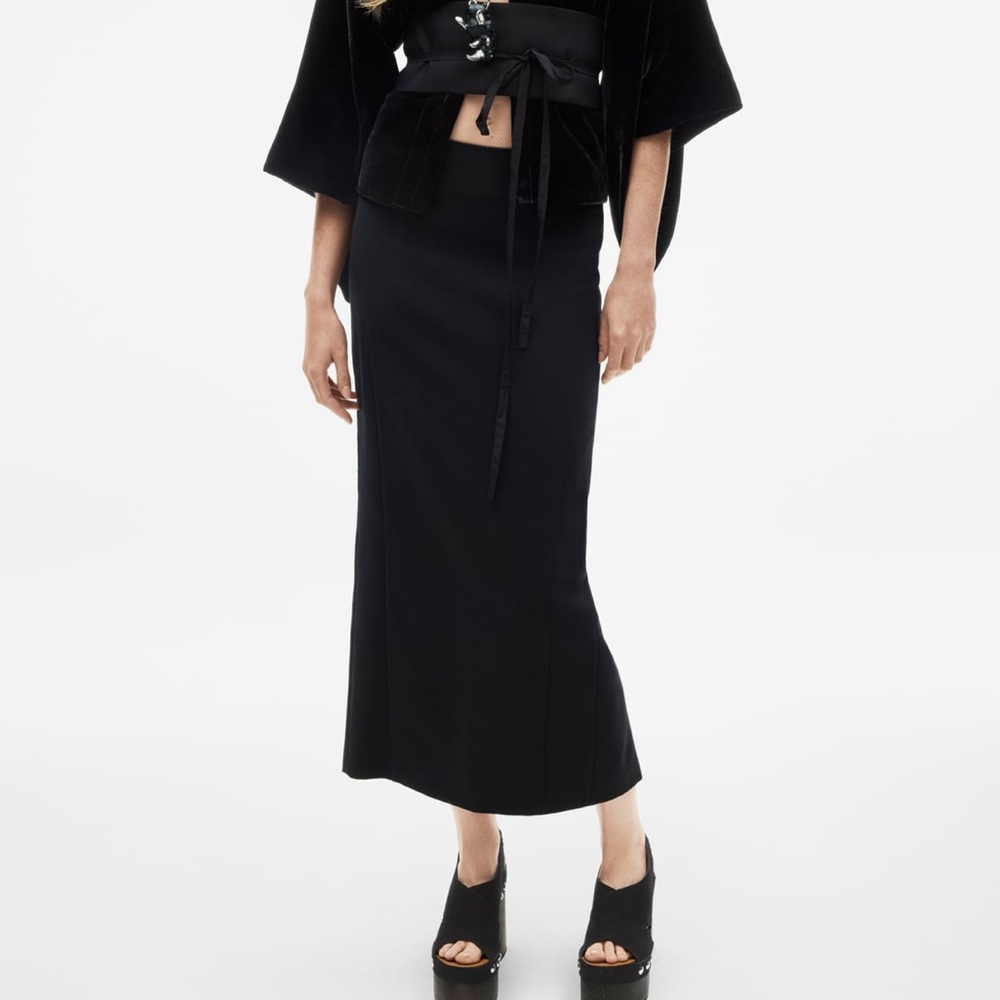 ZARA wool blend pencil skirt